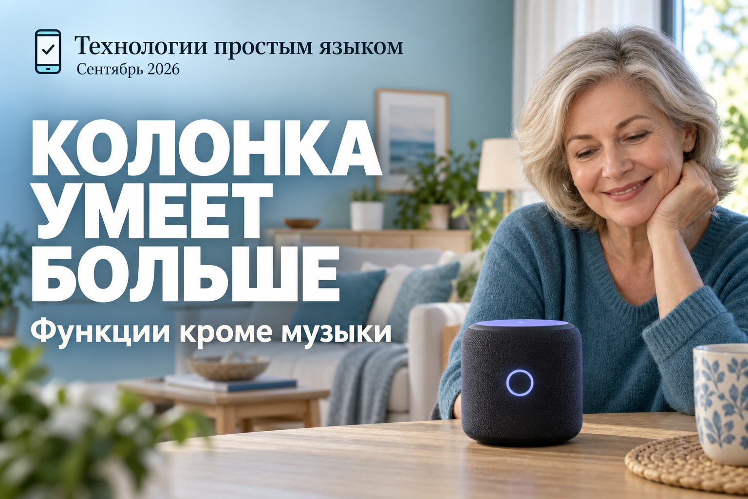 Что умеет умная колонка кроме музыки: умный дом, сценарии по звуку и звонки между Станциями